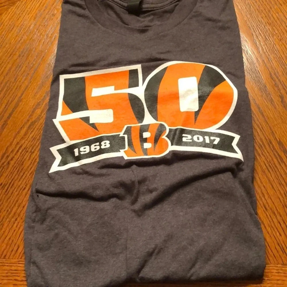 Cincinnati Bengals 50 years Tee Shirt - Picture 1 of 4